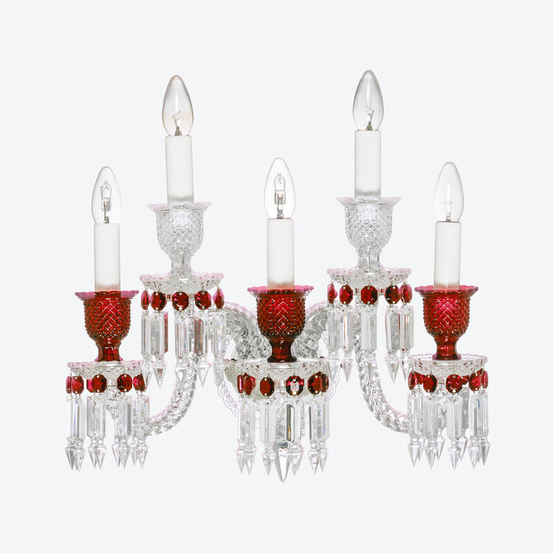 baccarat Applique Zénith Clair et Rouge (5L)