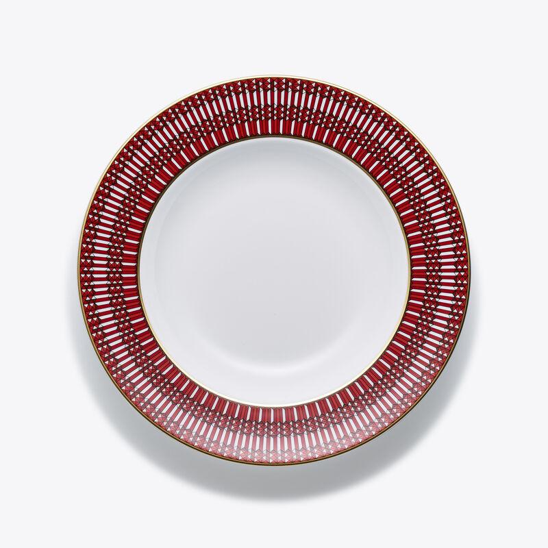 baccarat Assiettes Creuses Arcadia Rouge x2