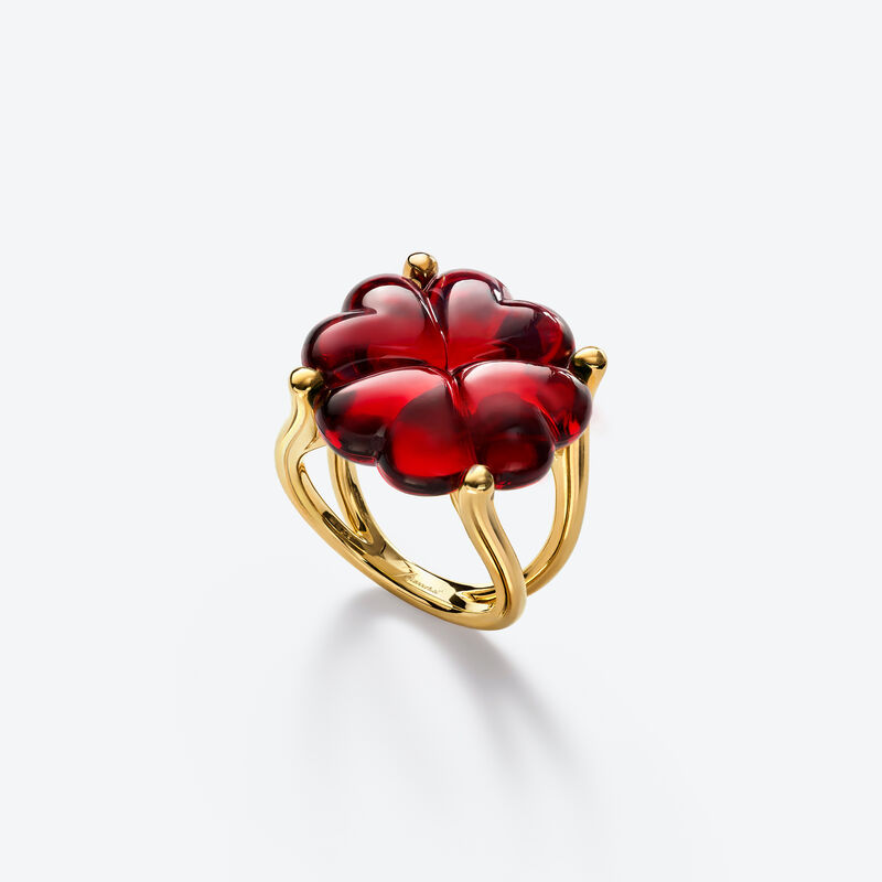 baccarat Bague Trèfle Vermeil