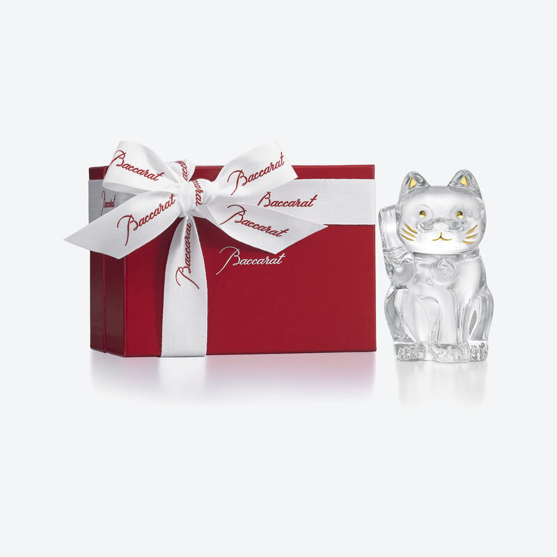 Baccarat Figurine Chat Maneki Neko S