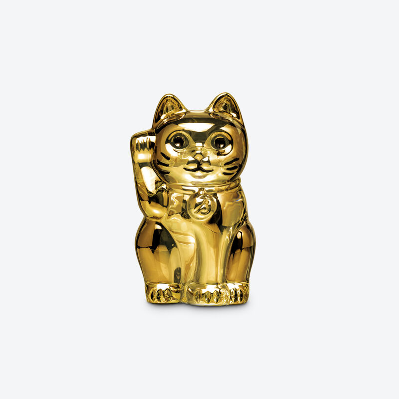 baccarat Figurine Chat Maneki Neko S Doré