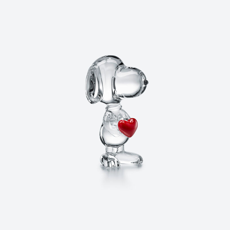 baccarat Figurine Snoopy Cœur