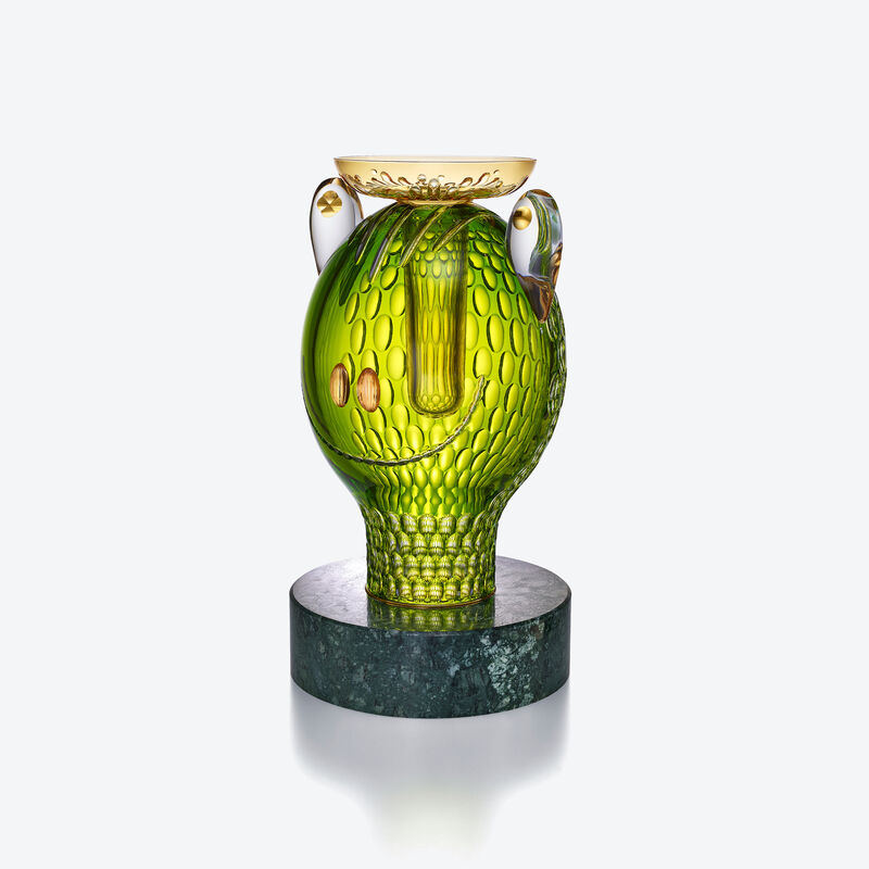 Baccarat Sculpture Grenouille Faunacrystopolis