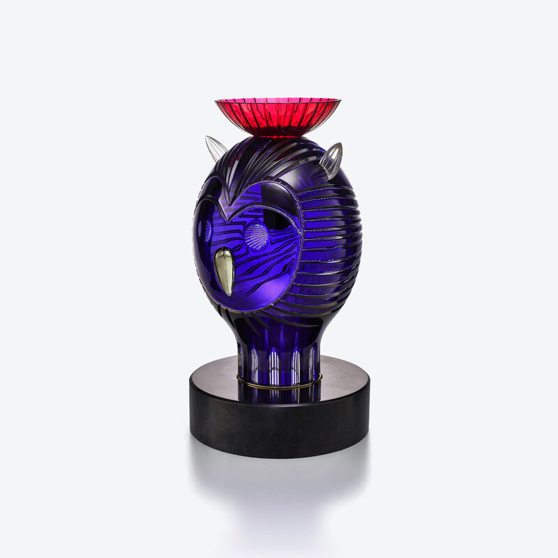 Baccarat Sculpture Hibou Faunacrystopolis