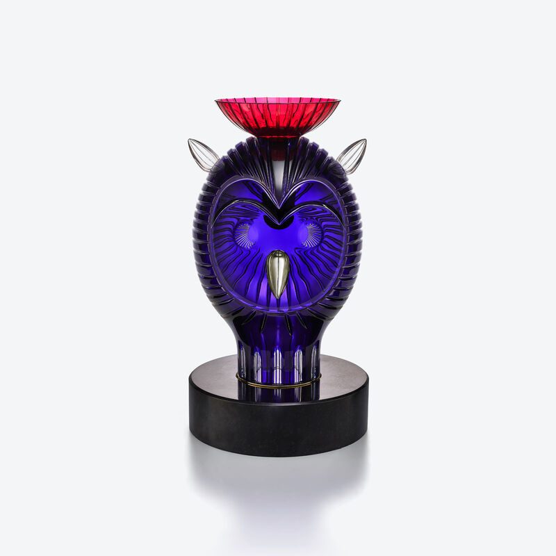 baccarat Sculpture Hibou Faunacrystopolis