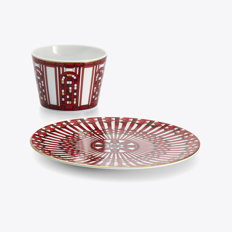baccarat Timbale & Assiette Arcadia Rouges