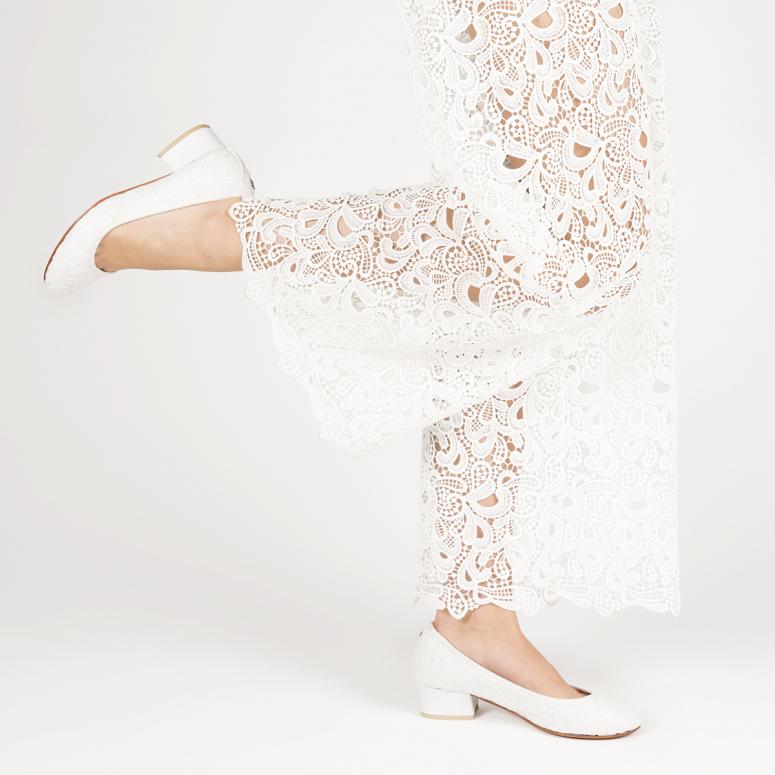 bagllerina Ballerines Fleur Dentelle - Bagllerina