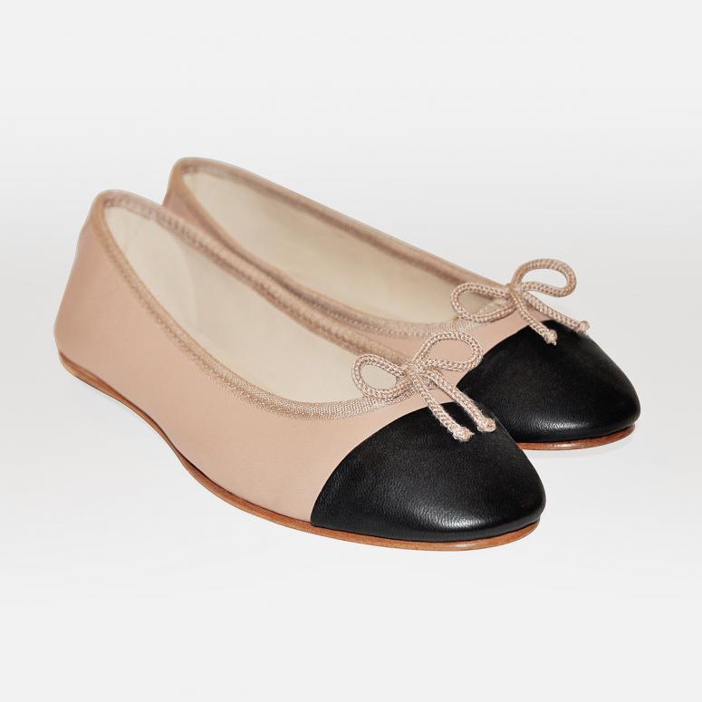 bagllerina Ballerines Pliables Daily - Taupe / Black