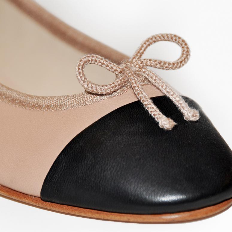 bagllerina Ballerines Pliables Daily - Taupe / Black