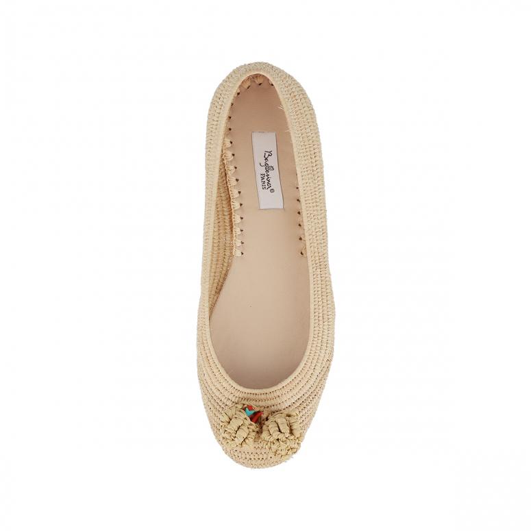 Bagllerina Ballerines Raphia Poisson - Bagllerina