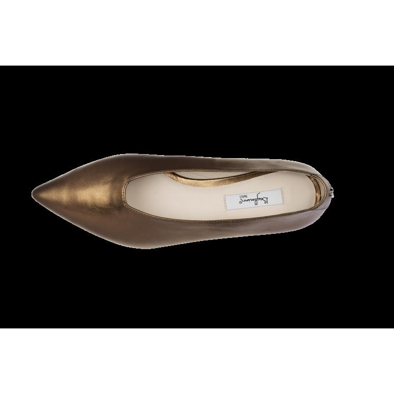 Bagllerina Ballerines Charlize Cuir Métallisé - Bagllerina