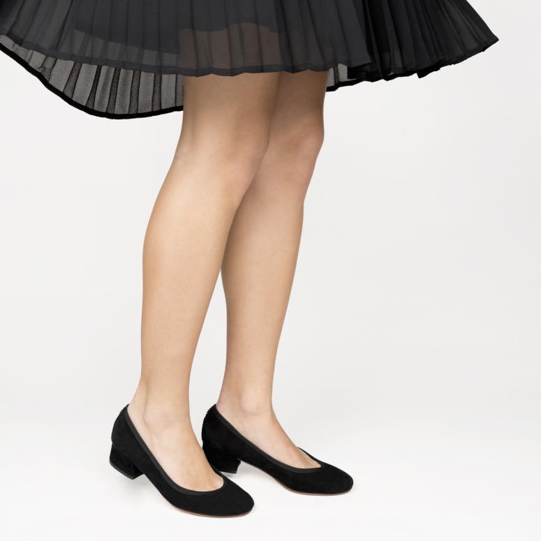 bagllerina Ballerines Fleur peau velours - Bagllerina