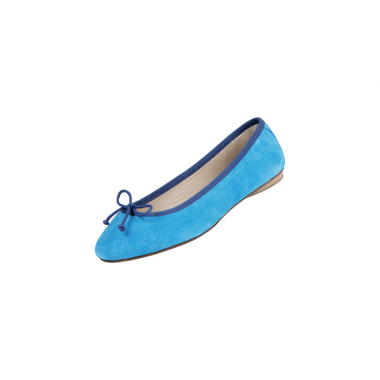 Bagllerina Ballerines Pliables Gorgeous Peau Velours Fluo - Bagllerina