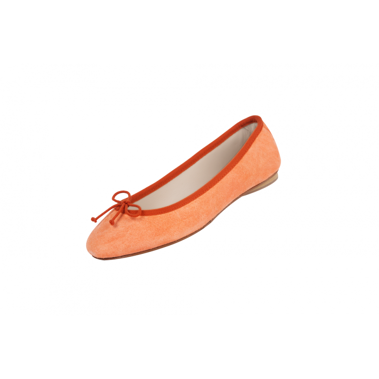 Bagllerina Ballerines Pliables Gorgeous Peau Velours Fluo - Bagllerina