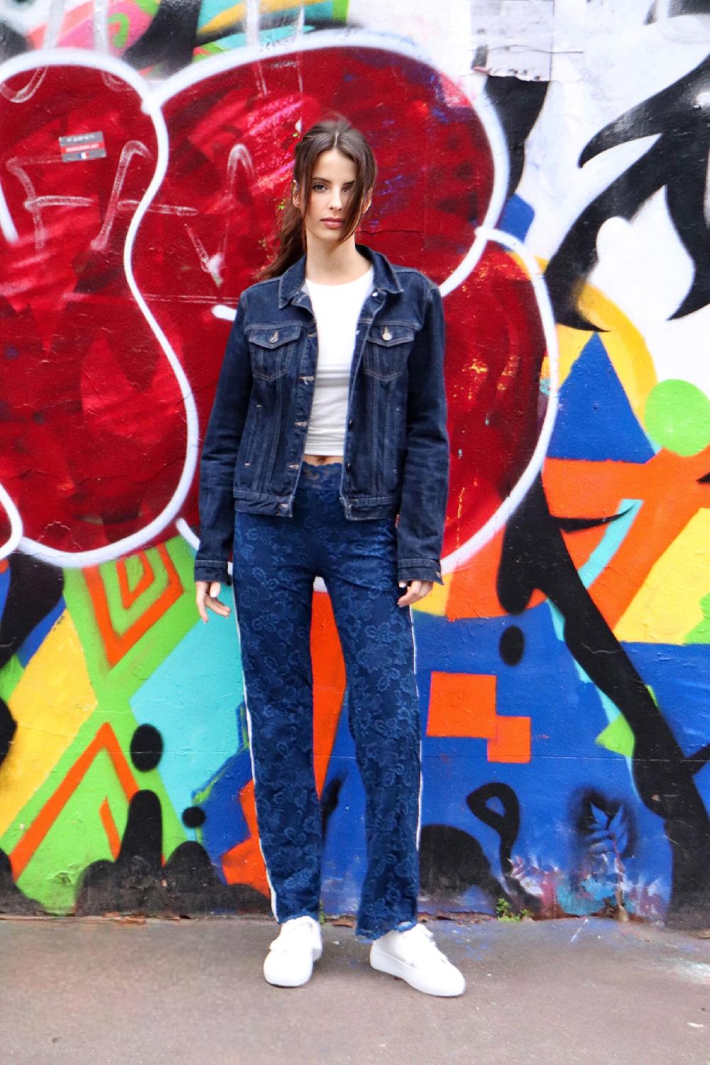 balensi Pantalon Place Spark bleu