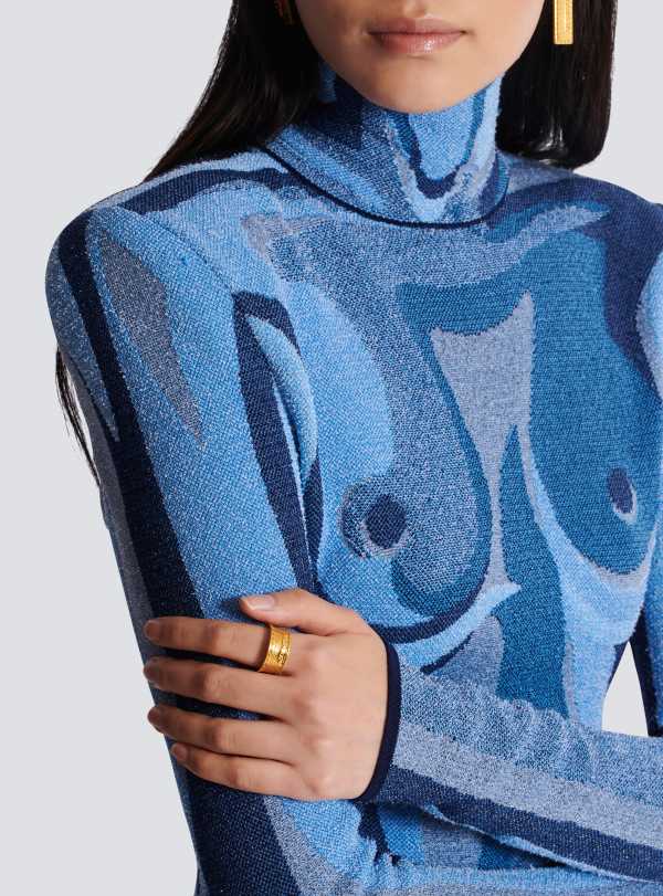 Balmain Paris Bague Tubular Balmain Signature Or - Femme