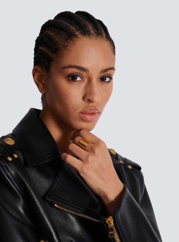 Balmain Paris Bague Tubular Or - Femme