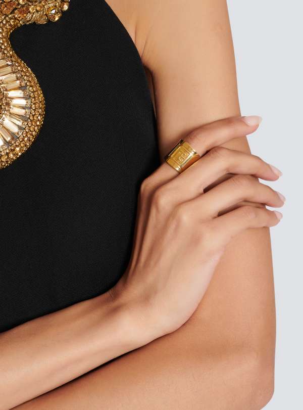 Balmain Paris Bague Tubular Or - Femme