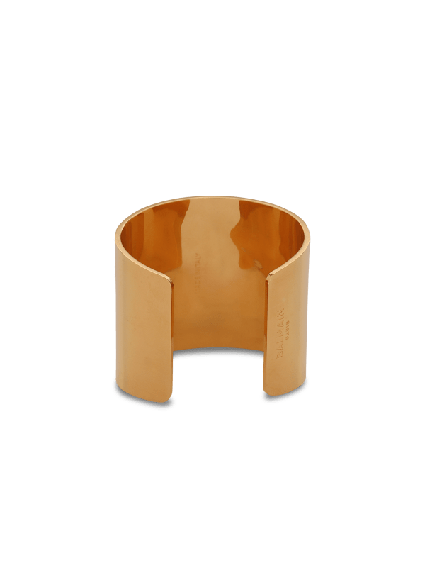 Balmain Paris Bracelet Tubular En Laiton Or - Femme