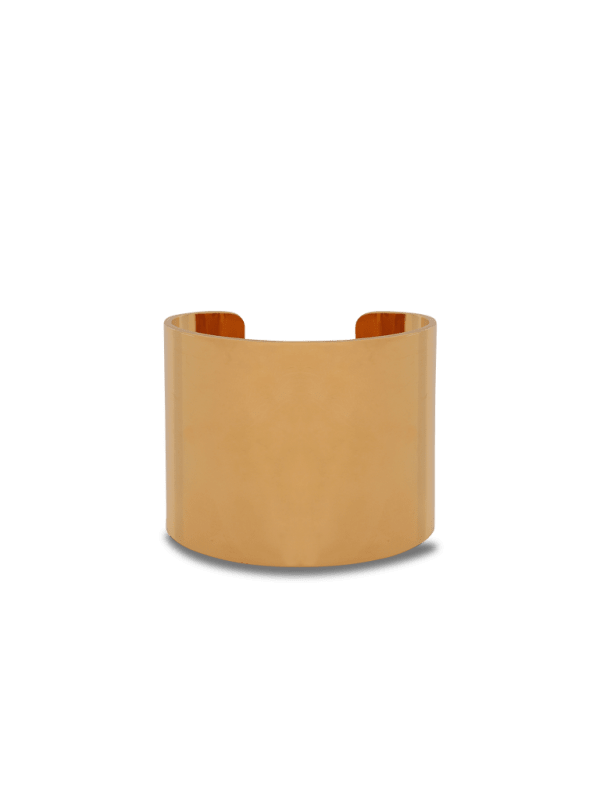 balmain paris Bracelet Tubular en laiton or - Femme