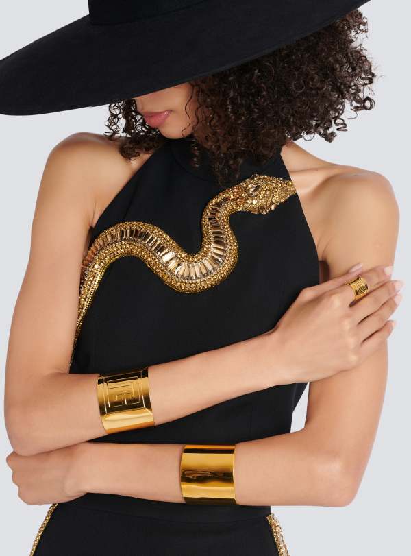 Balmain Paris Bracelet Tubular PB Or - Homme