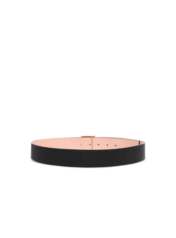 Balmain Paris Ceinture B-Belt En Cuir Noir - Femme