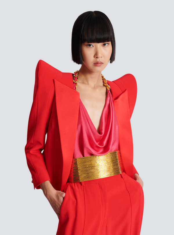 Balmain Paris Ceinture Parfum En Laiton Or - Femme