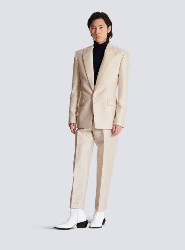 Balmain Paris Col Roulé PB Bleu Marine - Homme