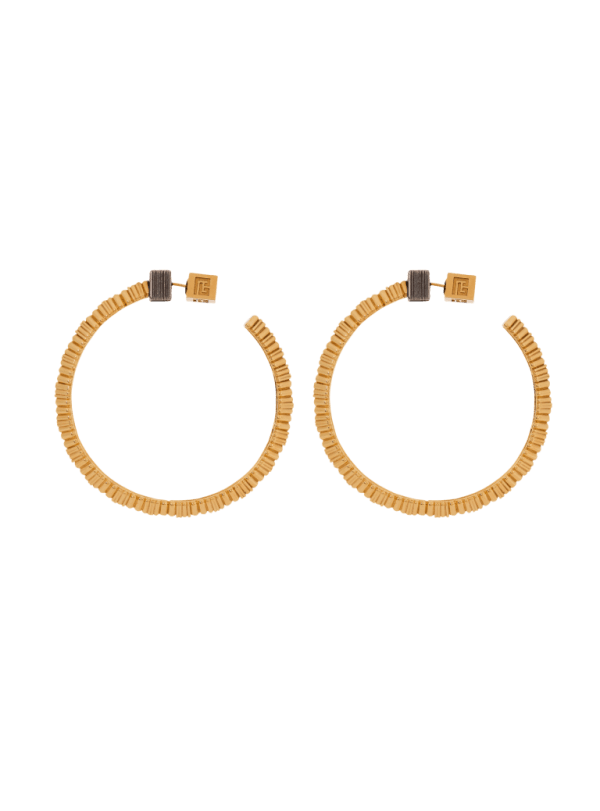 balmain paris Créoles Parfum en laiton or - Femme