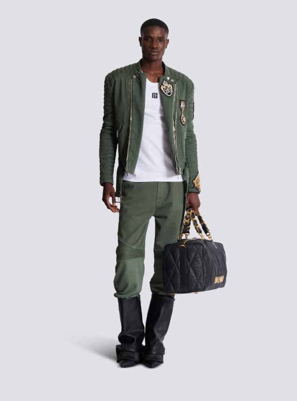 Balmain Paris Débardeur Brodé PB Blanc - Homme