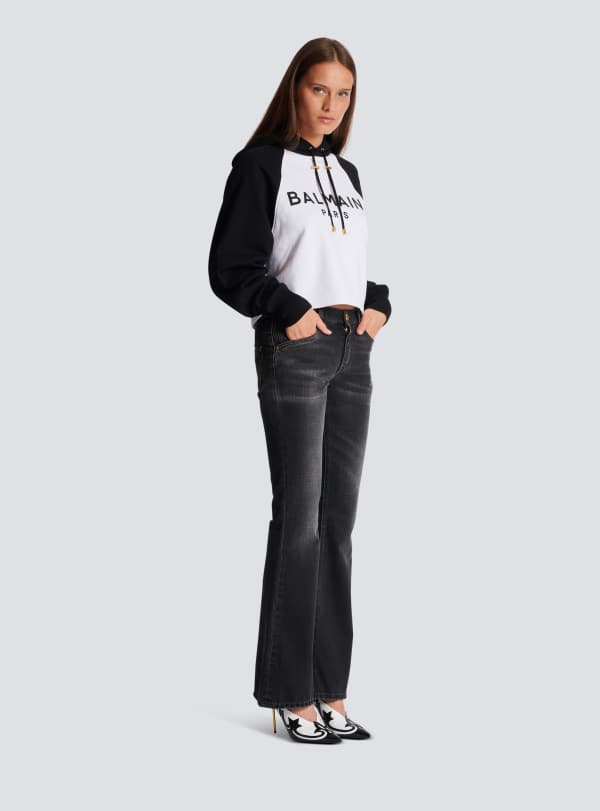 Balmain Paris Hoodie Balmain Paris Noir - Femme