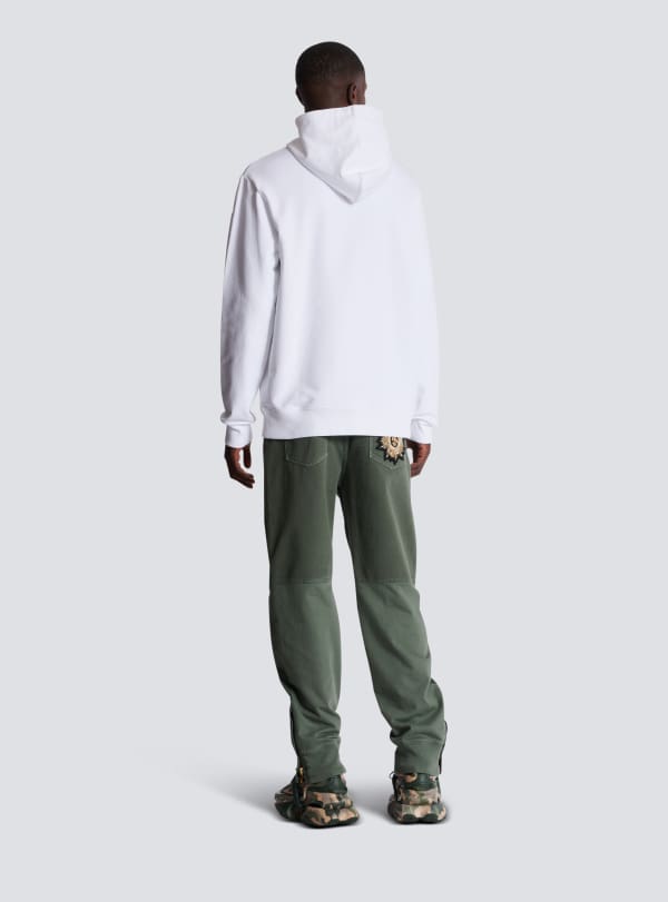Balmain Paris Hoodie Balmain Signature Blanc - Homme