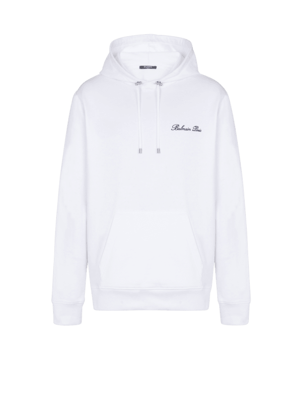 balmain paris Hoodie Balmain Signature blanc - Homme