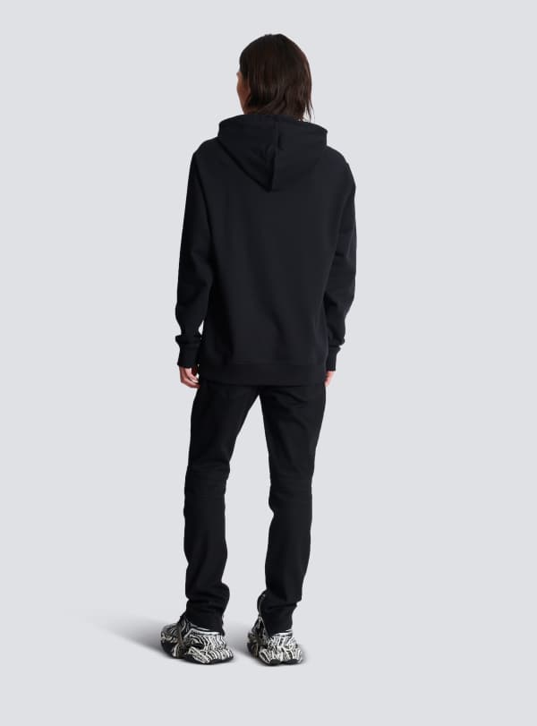 Balmain Paris Hoodie Balmain Signature Noir - Homme