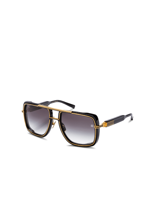 Balmain Paris Lunettes De Soleil Soldier Or - Femme