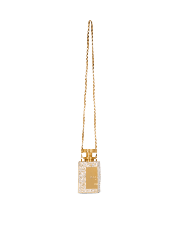 Balmain Paris Minaudière Parfum En Strass Or - Femme