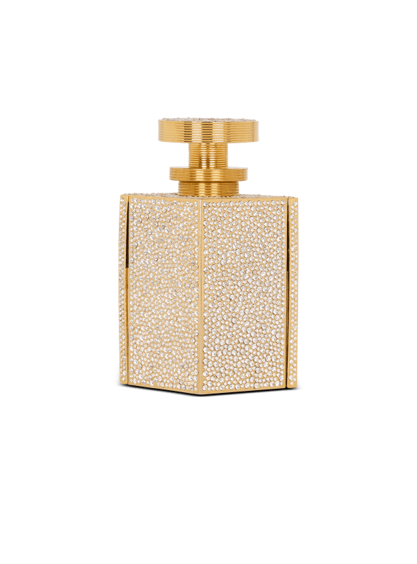 Balmain Paris Minaudière Parfum En Strass Or - Femme
