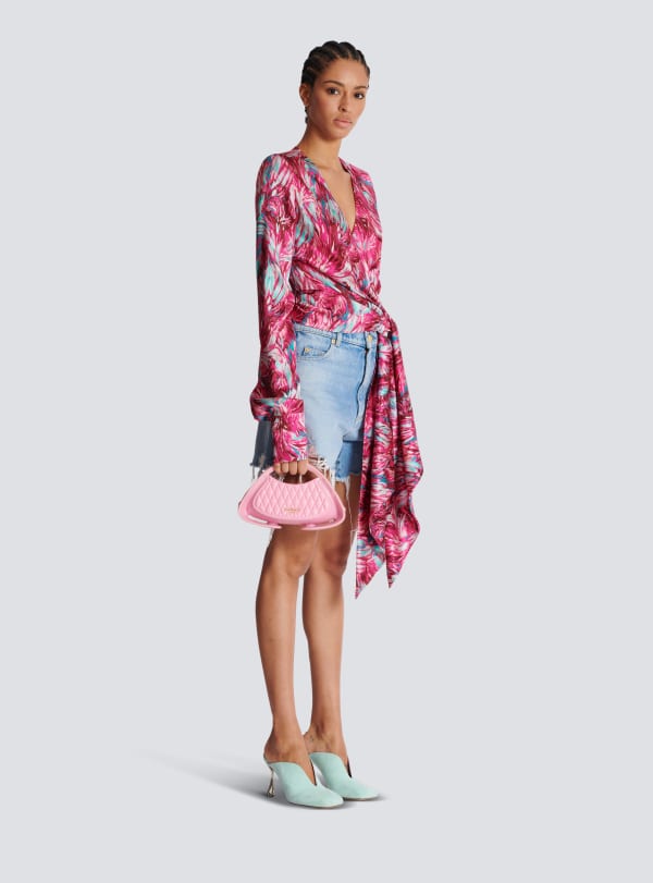 Balmain Paris Sac Jolie Madame Small Rose - Femme