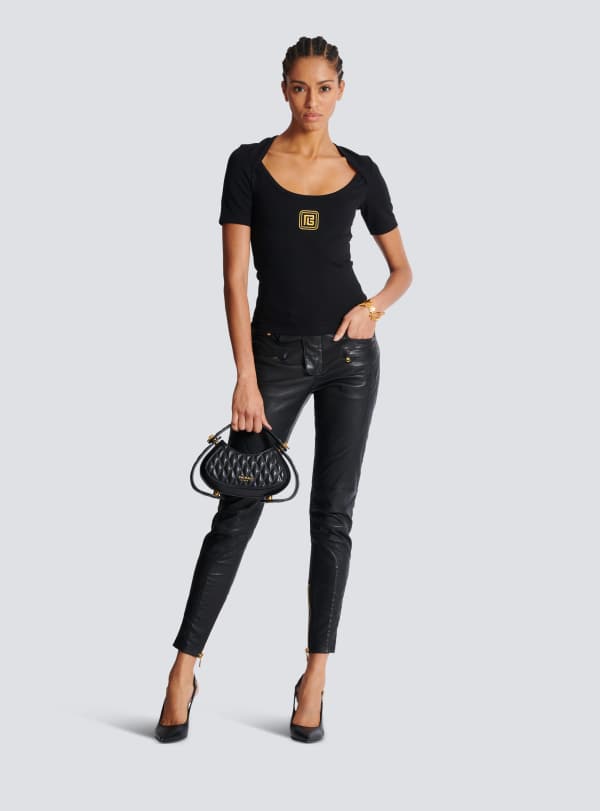 Balmain Paris T-shirt à Logo PB - Femme