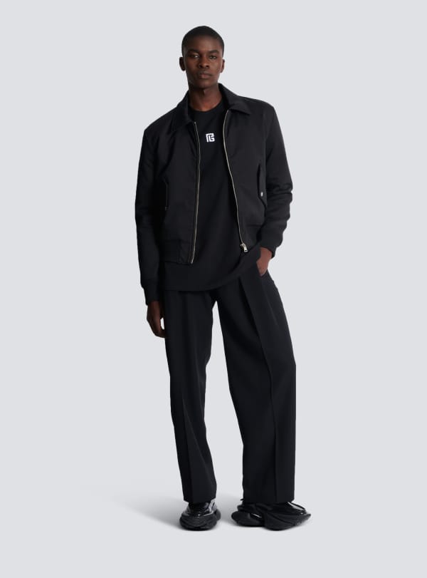 Balmain Paris T-shirt Brodé PB Noir - Homme