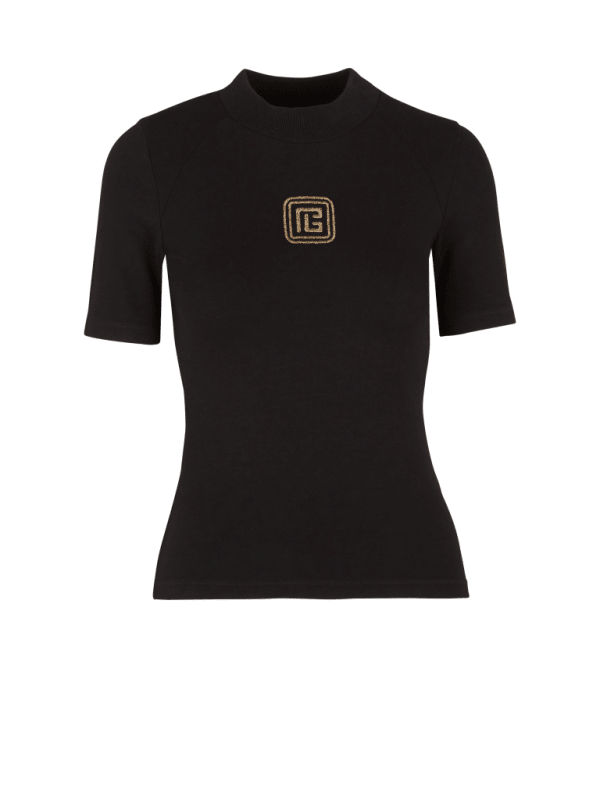 balmain paris T-shirt PB Retro noir - Femme
