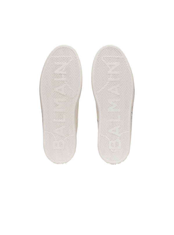Balmain Paris Baskets B-Court En Cuir De Veau Blanc - Homme