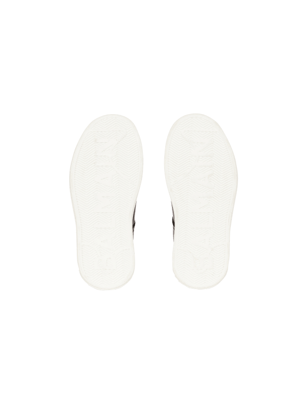 Balmain Paris Baskets B-Court En Cuir De Veau Multicolore - Homme