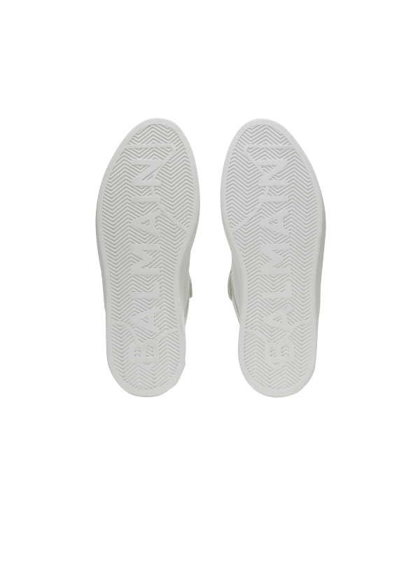 Balmain Paris Baskets B-Court Flip En Cuir De Veau Blanc - Femme