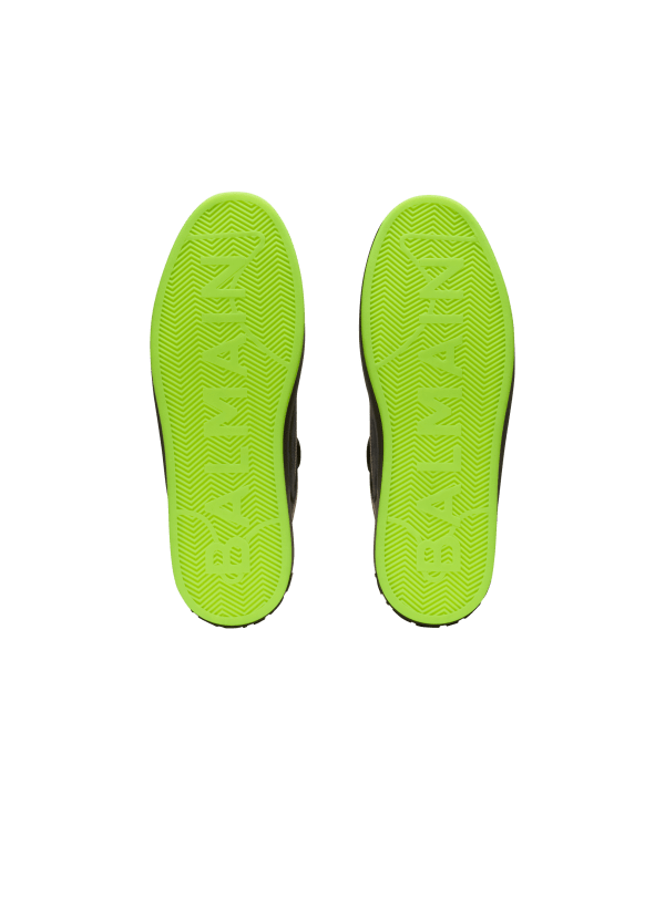 Balmain Paris Baskets B-Court Flip En Cuir De Veau Et Cuir Suédé Noir - Homme