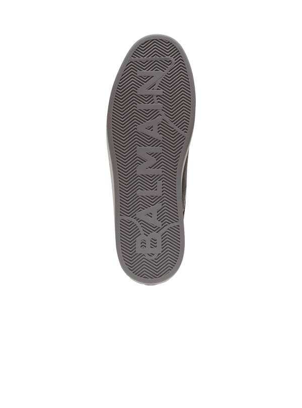 Balmain Paris Baskets B-Court Flip En Cuir Et Cuir Suédé Noir - Homme