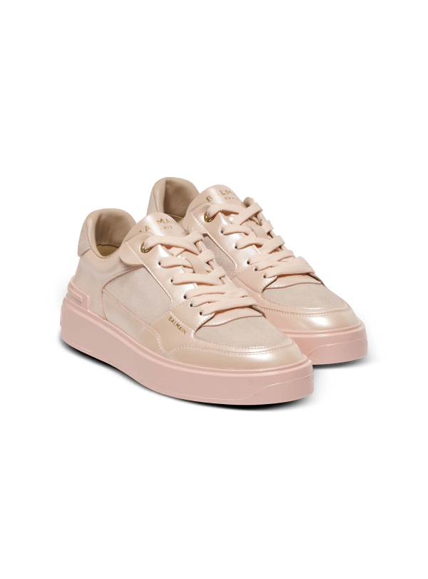 Balmain Paris Baskets B-Court Flip Irisées Rose - Femme