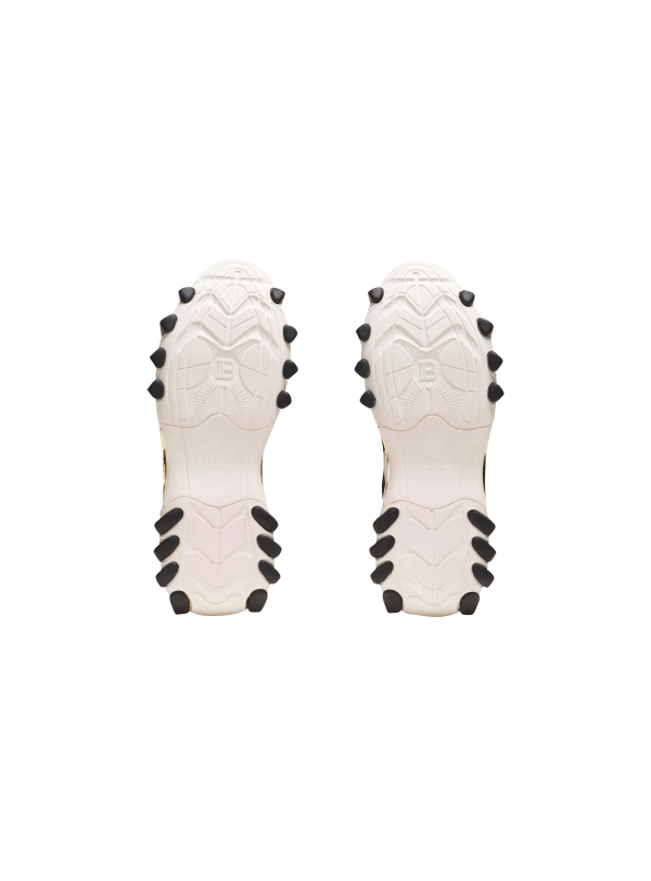 Balmain Paris Baskets B-East En Cuir Suédé Et Mesh Noir - Femme