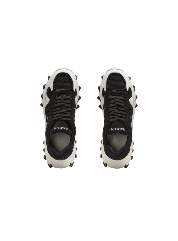 Balmain Paris Baskets B-East En Cuir Suédé Et Mesh Noir - Homme