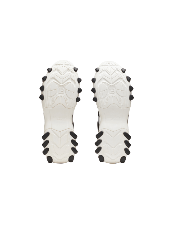 Balmain Paris Baskets B-East En Cuir Suédé Et Mesh Noir - Homme